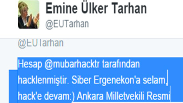 Emine Ülker Tarhan'a hacker şoku!