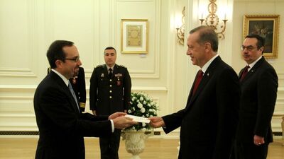 ABD Büyükelçisi Çankaya Köşkü'nde!