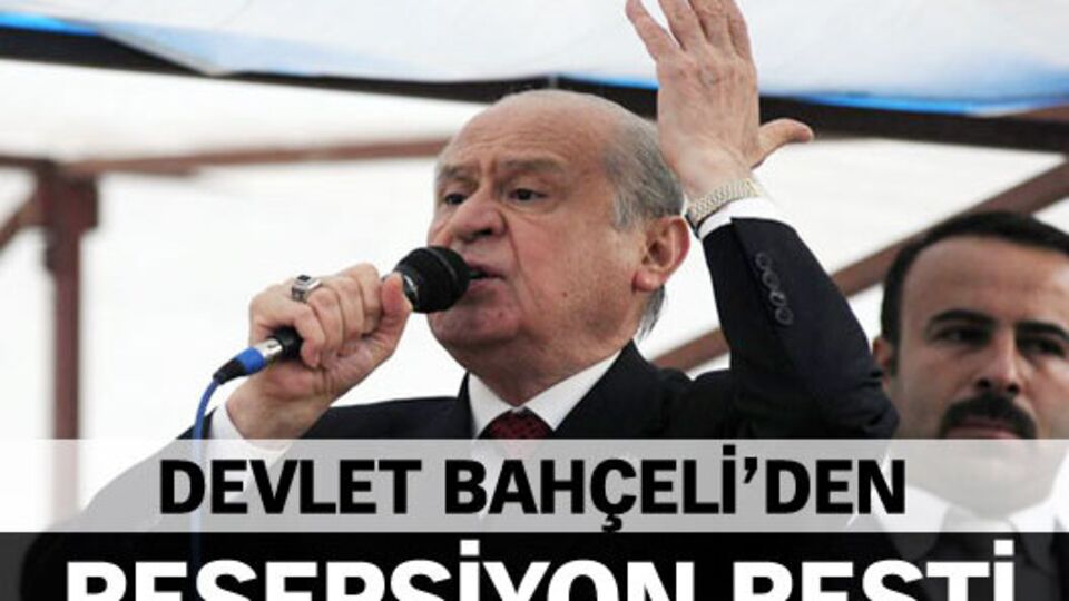 Bahçeli'den resepsiyon resti