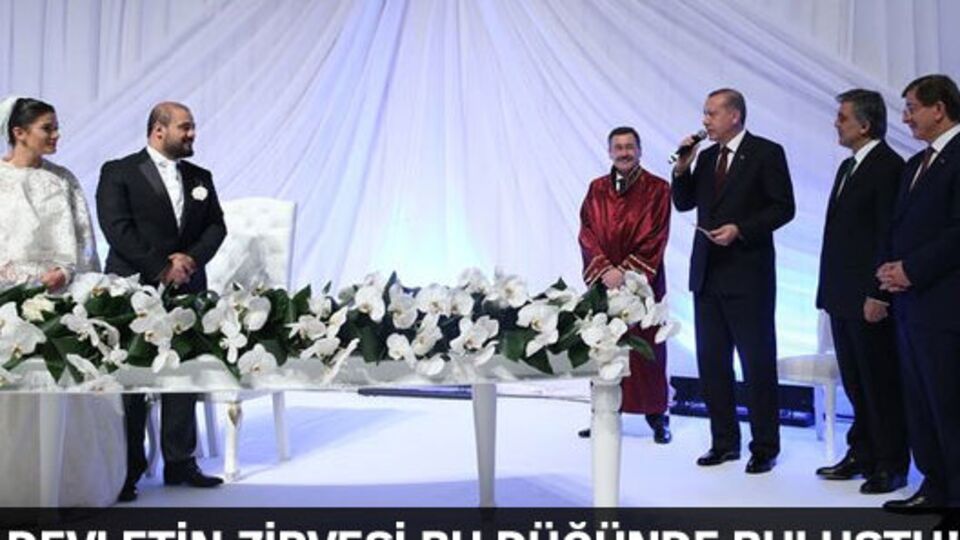 Devletin zirvesi bu düğünde buluştu!