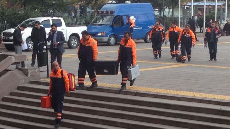 Ankara Adliyesi'nde 'sarı toz' alarmı!