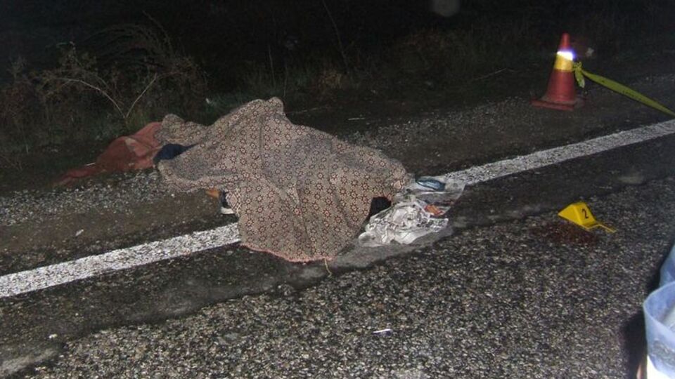 Yolun kenarında yürüyen öğrencilere TIR çarptı!