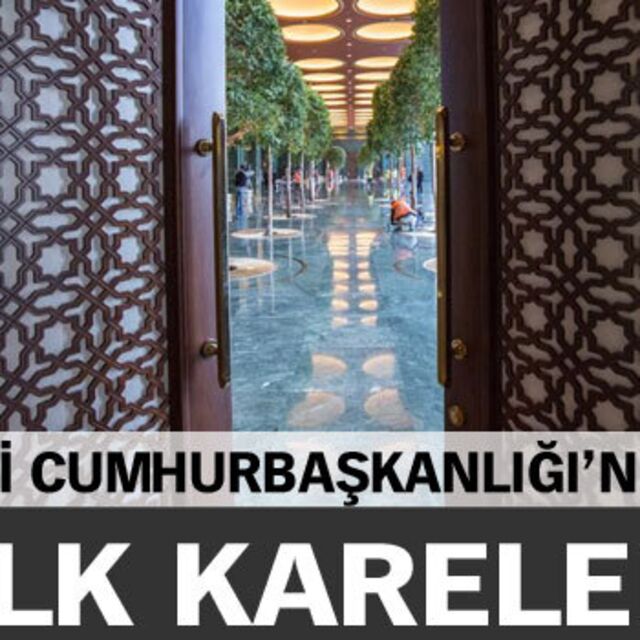 Yeni Cumhurbaşkanlığı'ndan ilk kareler!
