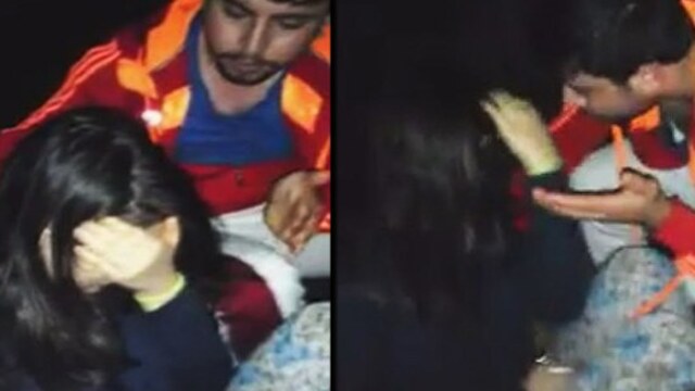 Dakikalarca dövdü, kameraya aldı!
