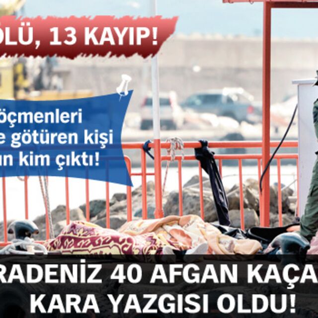 Karadeniz 40 Afgan kaçağın kara yazgısı oldu!