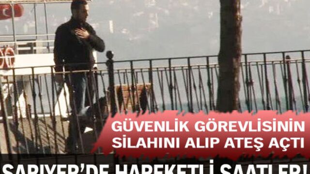 Sarıyer'de korku dolu anlar!