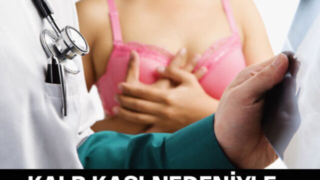 Kalp kası nedeniyle sol meme...