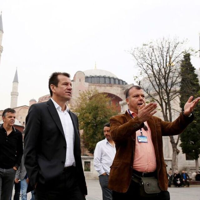 Dunga, Ayasofya'yı gezdi