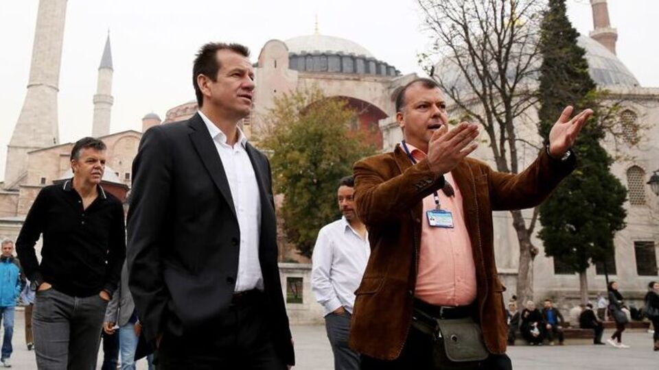 Dunga, Ayasofya'yı gezdi