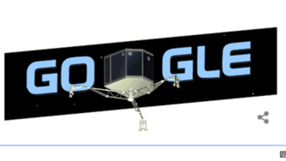 Philae keşif aracı doodle oldu!
