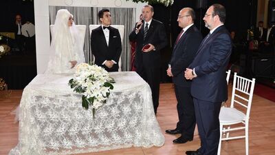 Ankara'da MİT Müsteşarı Hakan Fidan'ın oğlu evlendi