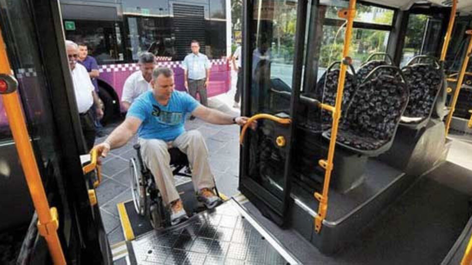 Toplu taşıma araçları engellilerin erişimine uygun hale getirilecek