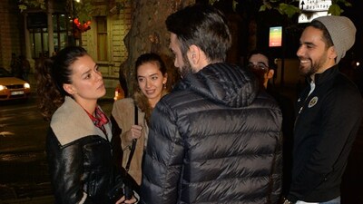 Trafiği durduran sohbet!