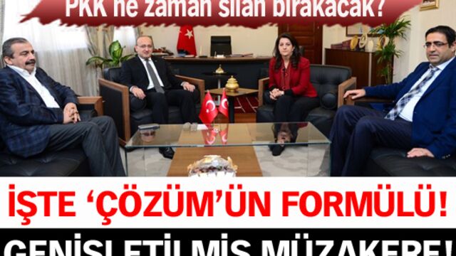 Çözüm sürecine genişletilmiş müzakere formülü geliyor!