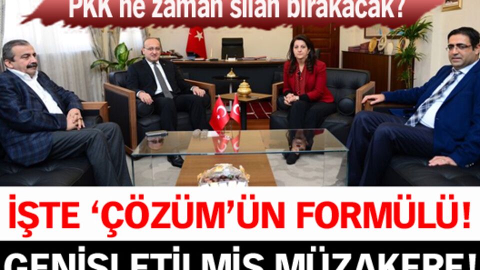 Çözüm sürecine genişletilmiş müzakere formülü geliyor!