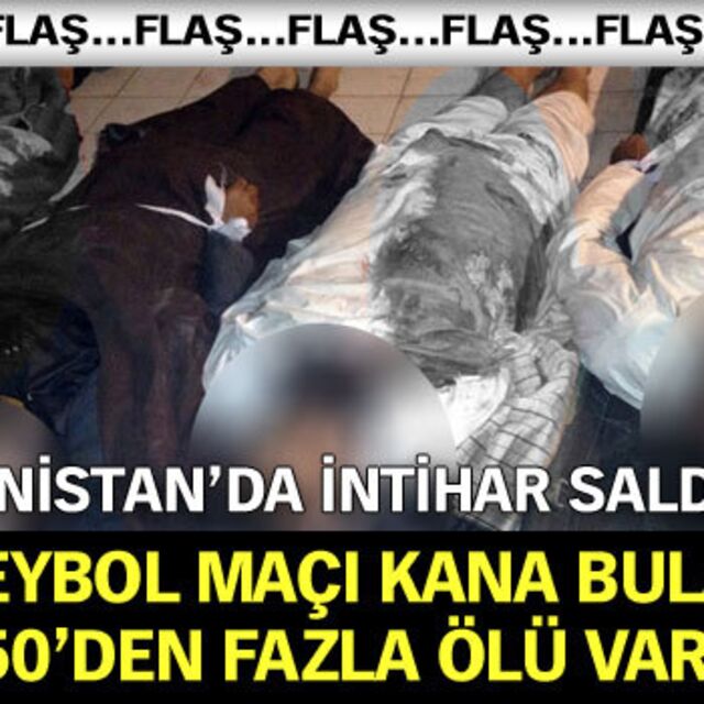 Voleybol maçında intihar saldırısı!