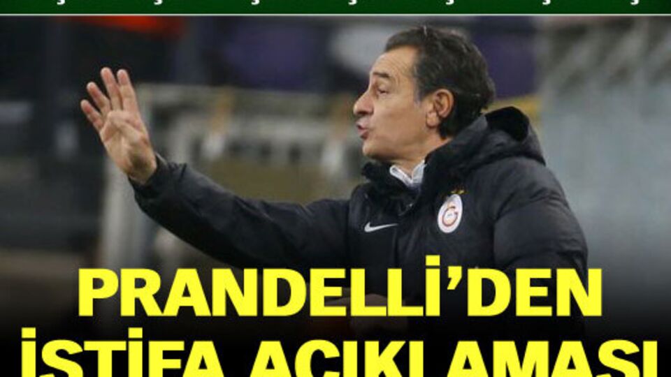 Prandelli'den istifa açıklaması