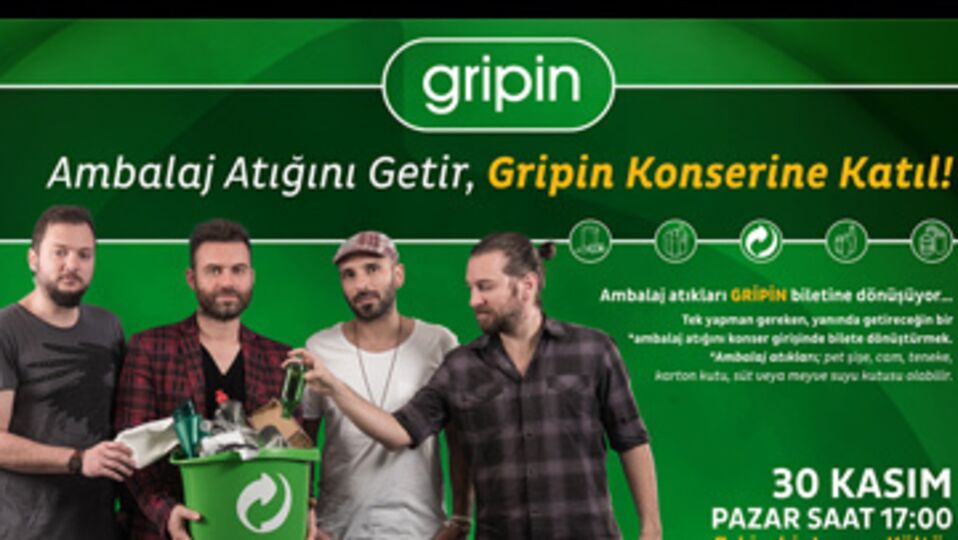 Bu konsere giriş ambalaj atığıyla!