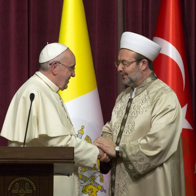 Papa, Diyanet İşleri Başkanı Görmez'le görüştü
