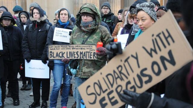 "Ferguson protestoları" Berlin'e sıçradı