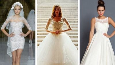 Kısa boylu ve küçük göğüslüler için gelinlikler