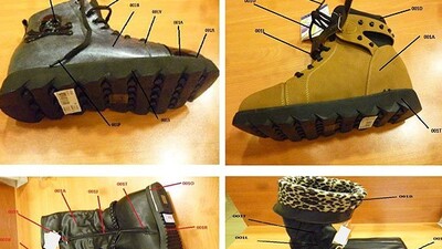 19 bin 460 çift zehirli ayakkabı imha edilecek