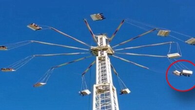 Lunaparkta dehşet anları!