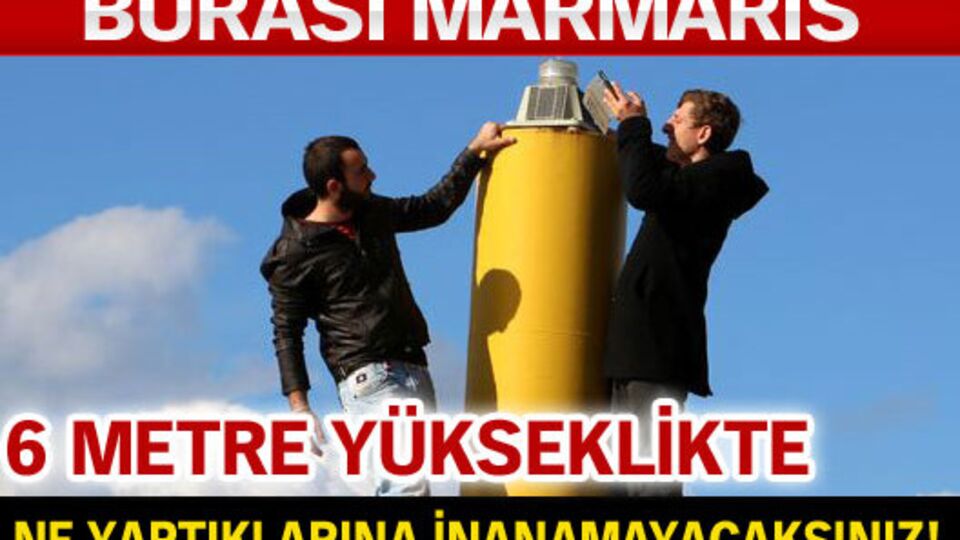 Deniz fenerine tırmanıp özçekim yaptılar