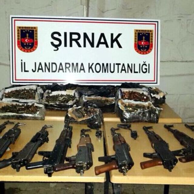 Şırnak'ta mühimmat ele geçirildi