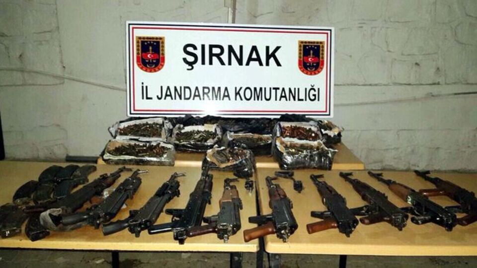 Şırnak'ta mühimmat ele geçirildi