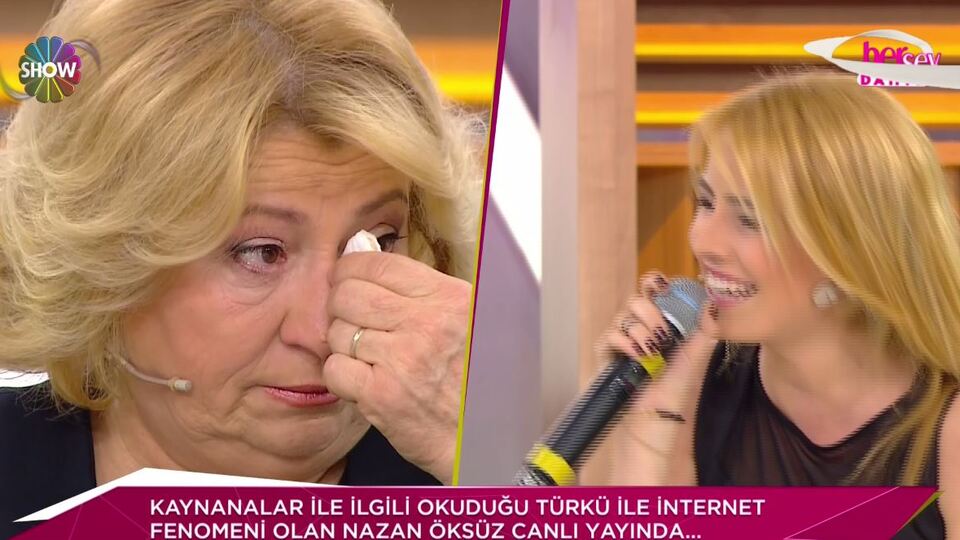 Semra kaynanayı ağlatan türkü!