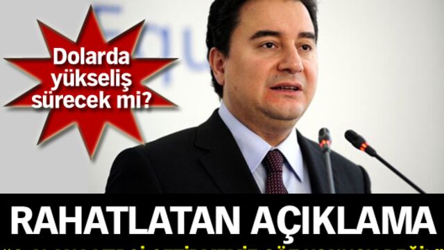Ali Babacan'dan rahatlatan açıklama!