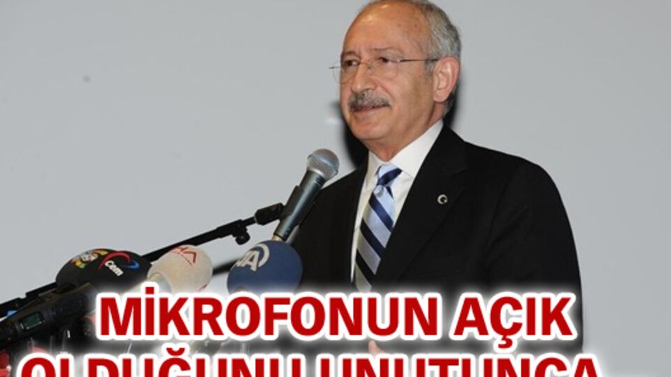 Mikrofonun açık olduğunu unutunca...