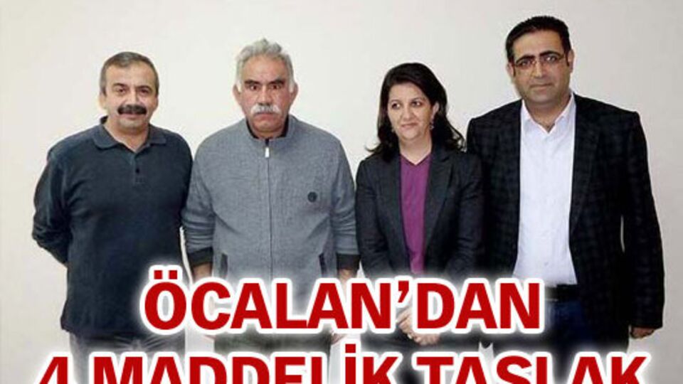 Öcalan'dan 4 maddelik taslak