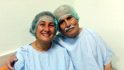Karaciğeriyle babasına hayat verdi