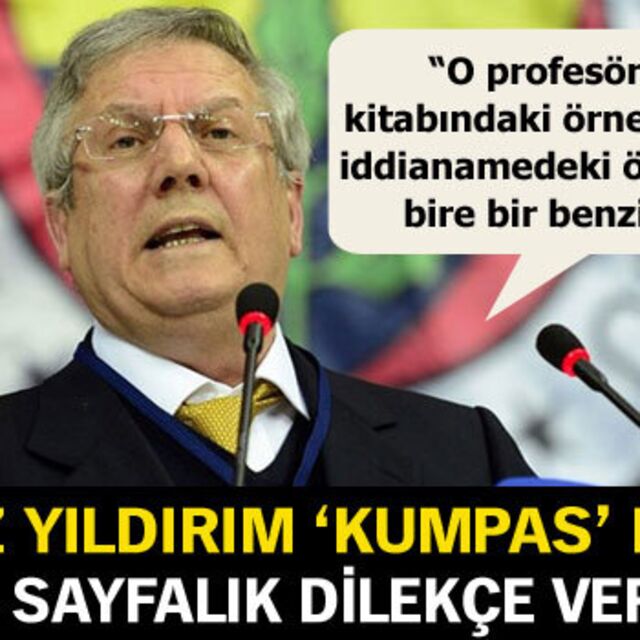 Aziz Yıldırım 'Kumpas' dedi, 179 sayfalık dilekçe verdi