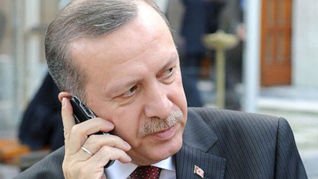 Erdoğan'dan taziye telefonu