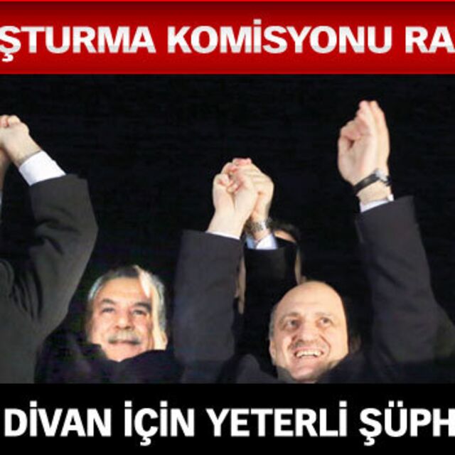 Soruşturma komisyonu raporu: Yüce Divan için yeterli şüphe yok