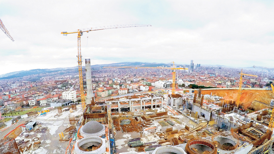 Çamlıca Camii'nin yüzde 70'i tamam