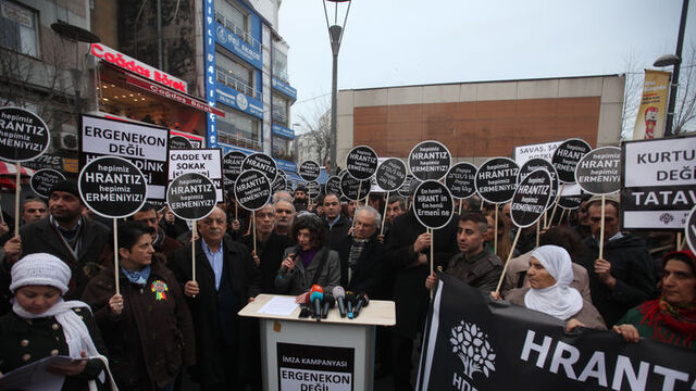 Hrant Dink Taksim'de anıldı