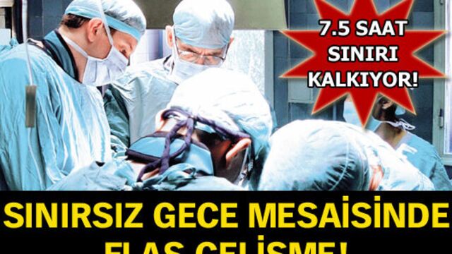 Sınırsız gece mesaisinde flaş gelişme