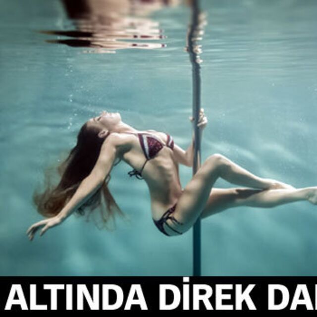 Su altında direk dansı!