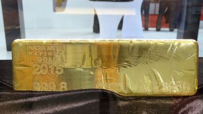 Fuarda 25 kiloluk külçe altına özel koruma