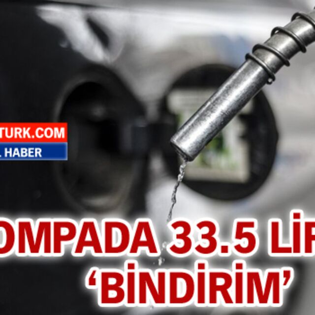 Pompada 33.5 liralık 'bindirim!'
