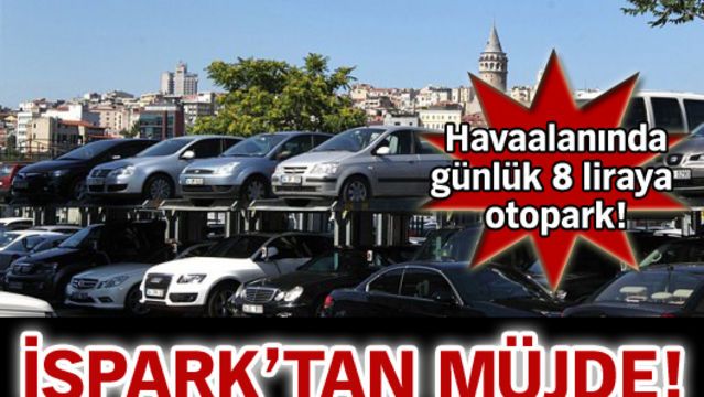 Günlük 8 liraya otopark!