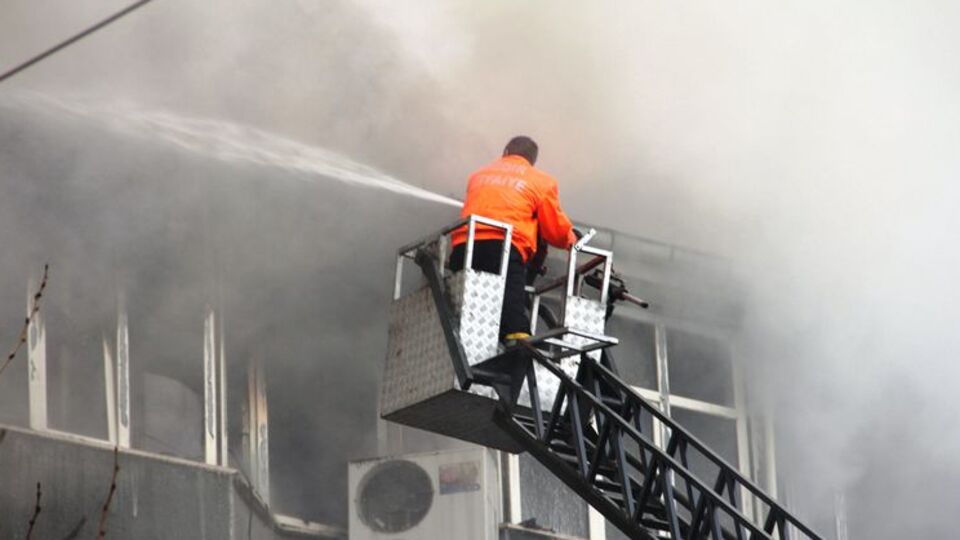 Iğdır Polis Evi'nde yangın