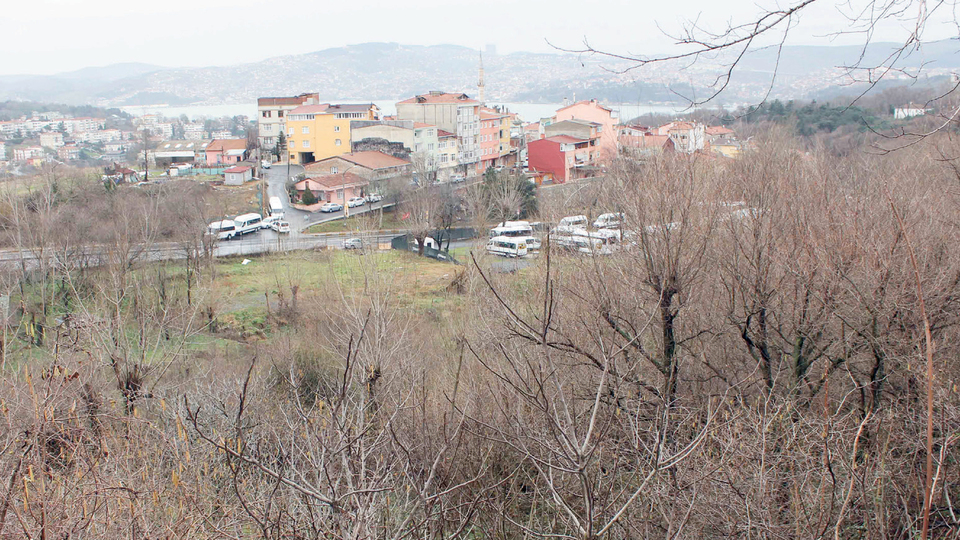 İnşaat alanı İstinye Bayırı'nda