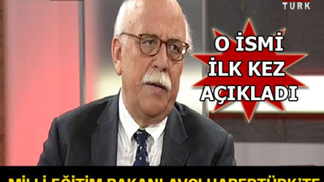 Milli Eğitim Bakanı Avcı Habertürk'te
