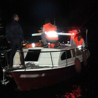 Kaçakları taşıyan tekne alabora oldu