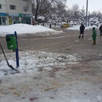 Emniyet şeridi, çöp kovası ve o!